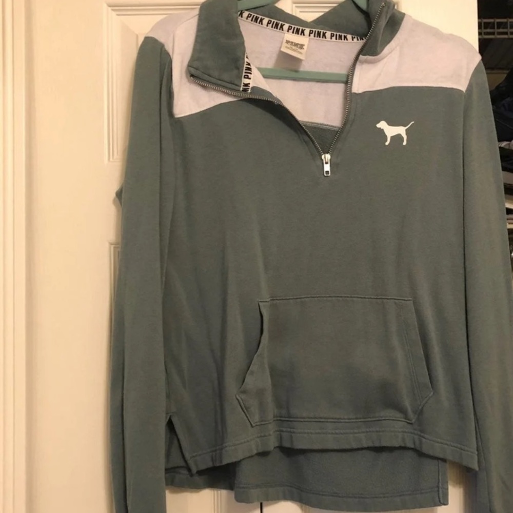 PINK quarter Zip Pullover